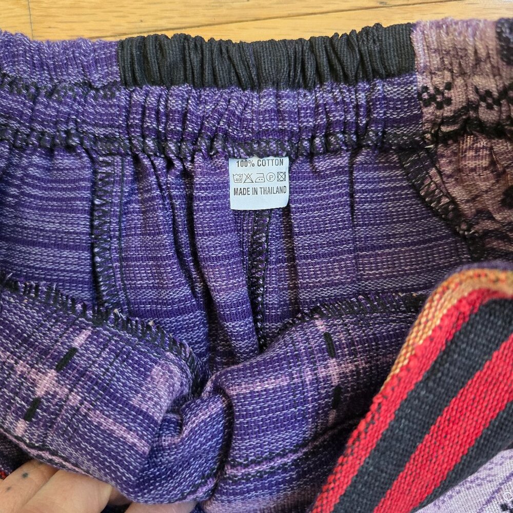 Whimsy Purple Patchwork Festival Harem Pants | Wm… - image 3